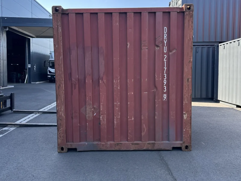 Gebrauchter 20 Fuß Baucontainer Rot DRYU-217393-9