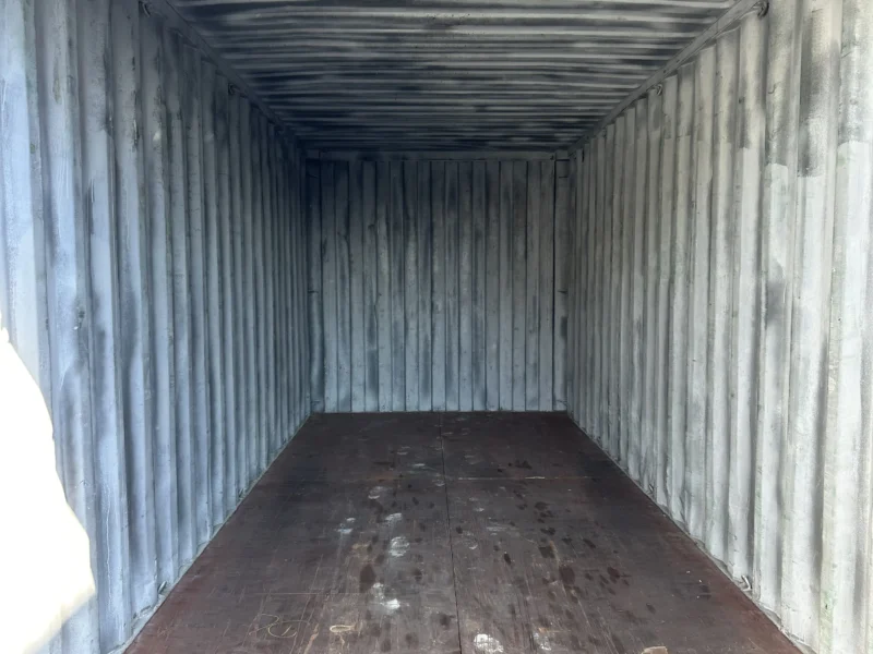 Gebrauchter 20 Fuß Baucontainer Rot DRYU-217393-9