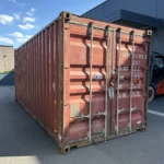 Gebrauchter 20 Fuß Baucontainer Rot DRYU-217393-9