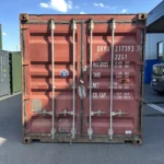 Gebrauchter 20 Fuß Baucontainer Rot DRYU-217393-9