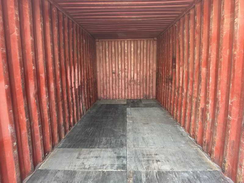 Gebrauchter 20 Fuß Baucontainer Rot GLDU-557624-2