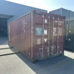 Gebrauchter 20 Fuß Baucontainer Rot GLDU-557624-2