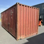 Gebrauchter 20 Fuß Baucontainer Rot GLDU-557624-2