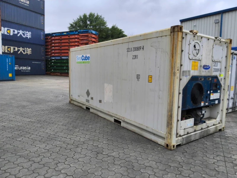 Gebrauchter 20 Fuß Kühlcontainer Weiß SZLU-200899-4