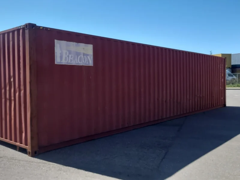 Gebrauchter 40 Fuß HC Seecontainer Braun BMOU-484836-8