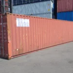 Gebrauchter 40 Fuß HC Seecontainer Braun BMOU-484836-8