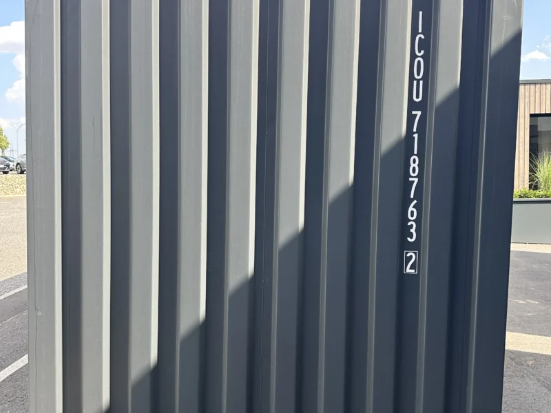 Neuer 20 Fuß Baucontainer Grau ICOU-718763-2