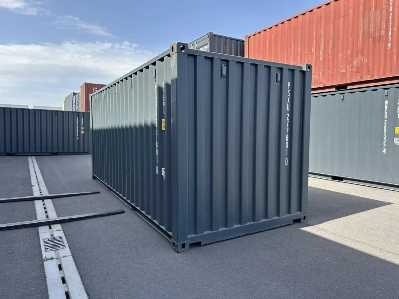Neuer 20 Fuß Baucontainer Grau PSXU-277801-0