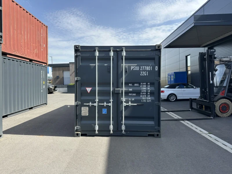 Neuer 20 Fuß Baucontainer Grau PSXU-277801-0