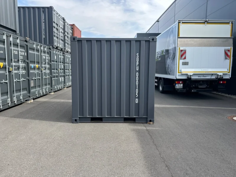Neuer 8 Fuß Baucontainer Grau SUPU-000105-0