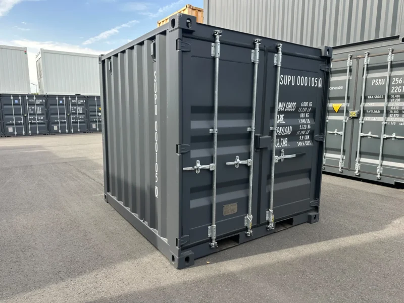 Neuer 8 Fuß Baucontainer Grau SUPU-000105-0