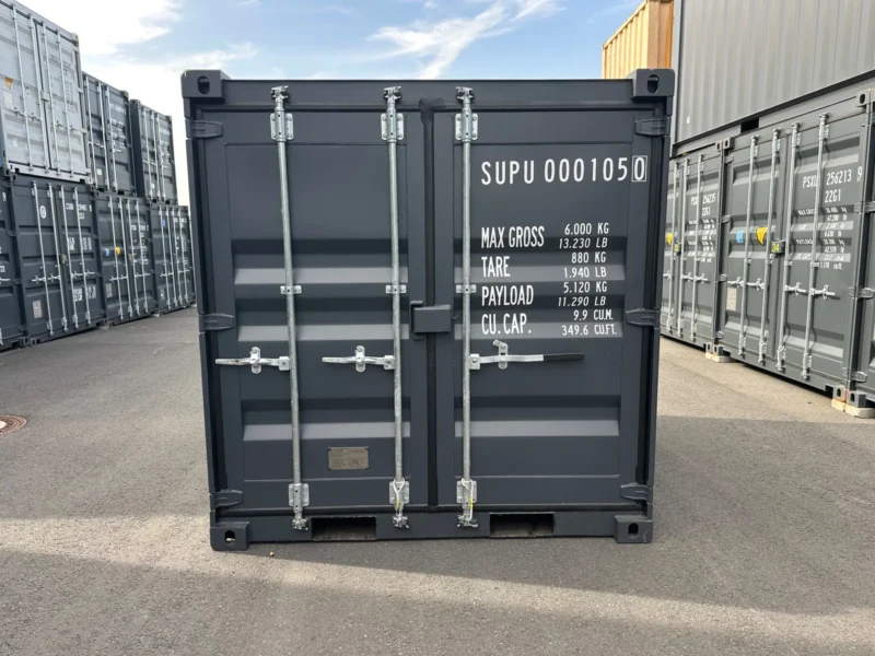 Neuer 8 Fuß Baucontainer Grau SUPU-000105-0