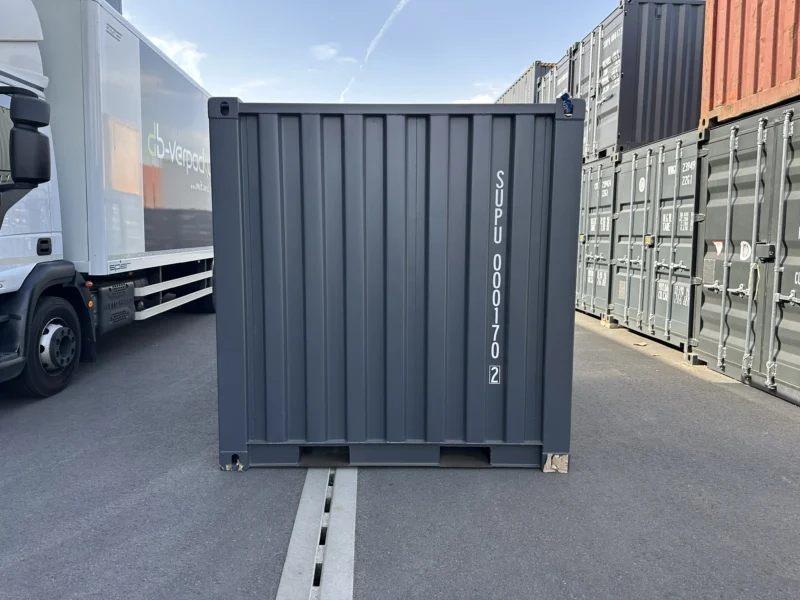 Neuer 8 Fuß Lagercontainer Grau SUPU-000170-2