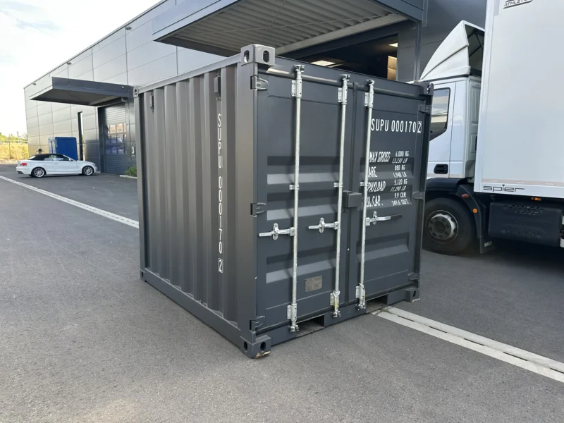 Neuer 8 Fuß Lagercontainer Grau SUPU-000170-2