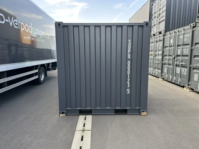 Neuer 8 Fuß Seecontainer Grau SUPU-000123-5