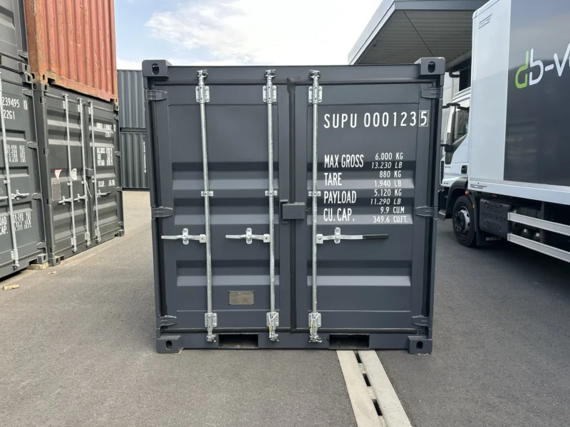 Neuer 8 Fuß Seecontainer Grau SUPU-000123-5