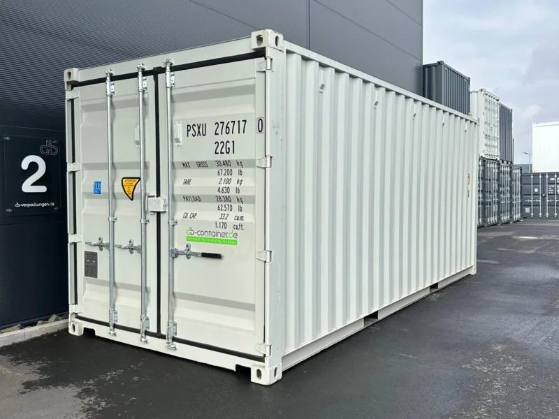 Neuer 20 Fuß Seecontainer Grau PSXU-276717-0