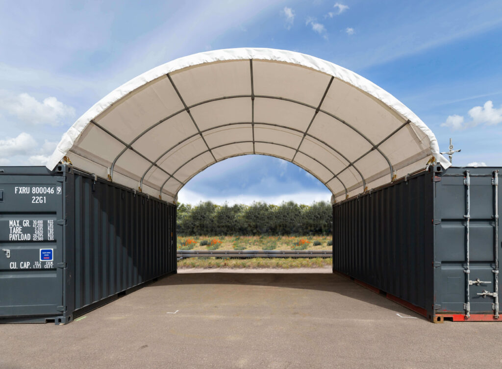 Containerzelt 6x6 m