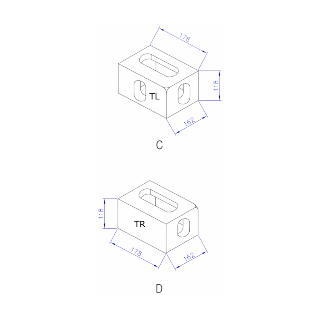 Containereckbeschlag - Corner Castings ohne Primer