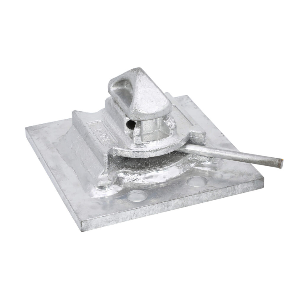 Dovetail Twistlock mit Bodenplatte