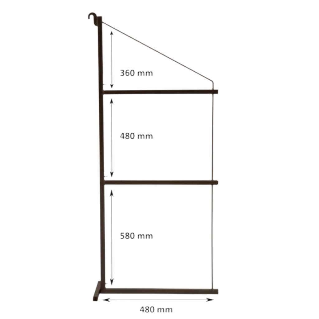 Hängeregalhalterung für Container
