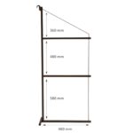 Hängeregalhalterung für Container